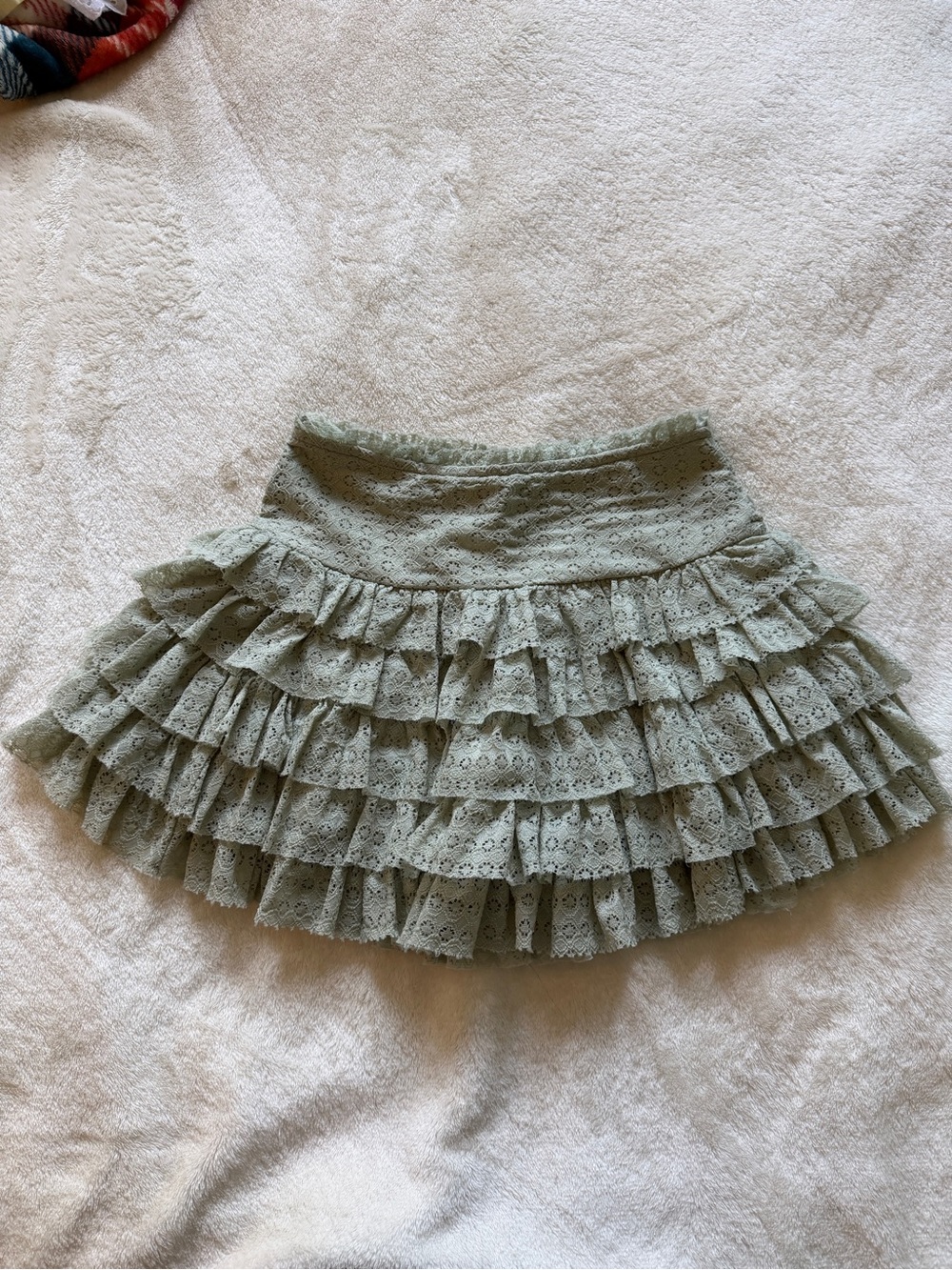 American Eagle Lace Ruffle Skirt